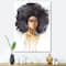 Designart - Portrait of African American Woman X - Modern Canvas Wall Art Print
